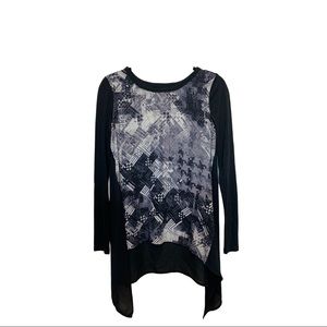 Trouve black and white top